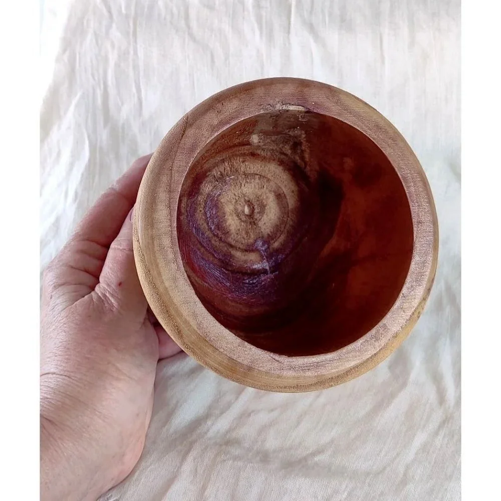 Culinary Corner Wooden Mortar Bowl Decorative Decor Kitchen 5